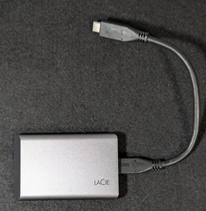 LaCie 500GB Mobile SSD Secure USB-C Drive SRD0FV5 - Photo 1/3