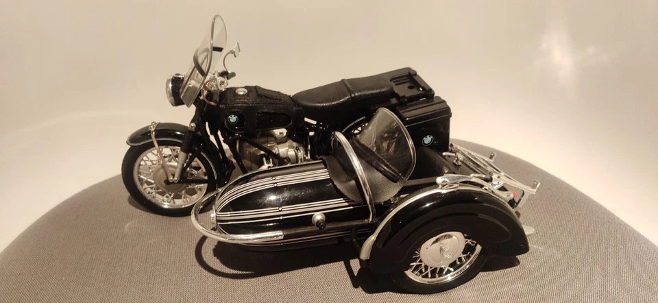 MOTO Sidecar 1/10 BMW R60/2 - 1960 - TOOTSIETOY - Photo 1/4