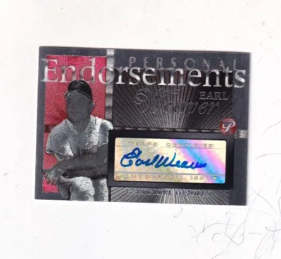 2005 年 EARL WEAVER TOPPS PRISTINE PERSONAL ENDOR。 巴尔蒂莫尔亲笔签名/亲笔签名 — 第 1/2 张图片