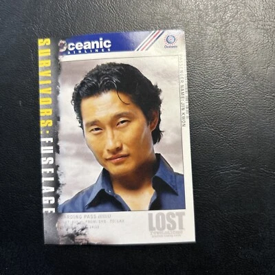 J4c Lost Revelations 2006 Inkworks #9 Jin Kwon Daniel Dae Kim Oceanic Airlines - Image 1 of 2