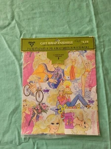 Vintage Asst Ambassador Hallmark Barbie Gift Wrap Happy Birthday  Christmas  - Picture 1 of 11