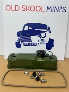 CLASSIC MINI MOWOG GREEN ROCKER COVER KIT INC. BLACK CAP, FITTINGS & GASKET RC2 - Picture 1 of 1