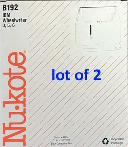 2X Nukote Replacement Ribbon B192 for IBM Wheelwriter - Picture 1 of 4