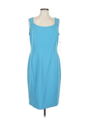 NWT Albert Nipon Women Blue Casual Dress 12 - Image 1 of 4