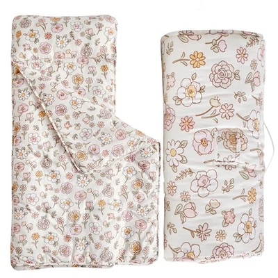 Tapete de cochilo infantil com travesseiro removível, bolsas de sono ultra macias para meninas, crianças... - Imagem 1 de 4