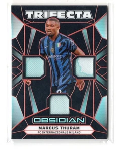 2024-25 Obsidian Marcus Thuram Trifecta ORANGE ELECTRIC ETCH TRIPLE JERSEY 71/99 - Picture 1 of 1