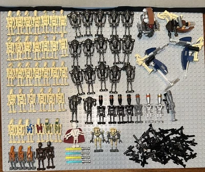 LEGO Starwars Battle Droid Army Minifigure Lot. General Grievous Rare Figures. - Image 1 of 4