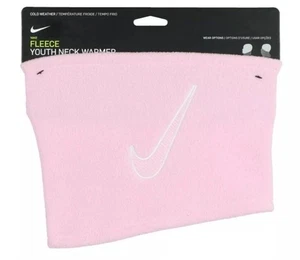 Nuevo NIKE Calentador de Cuello de Vellón Juvenil Talla Única Rosa Swoosh para Clima Frío - Imagen 1 de 2