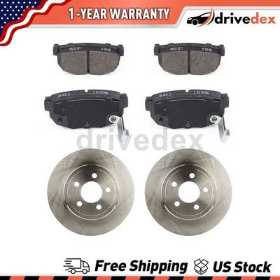 Pastilhas de freio de cerâmica rotores traseiros compatíveis com 1984 1985 Nissan 300ZX_DV - Imagem 1 de 4