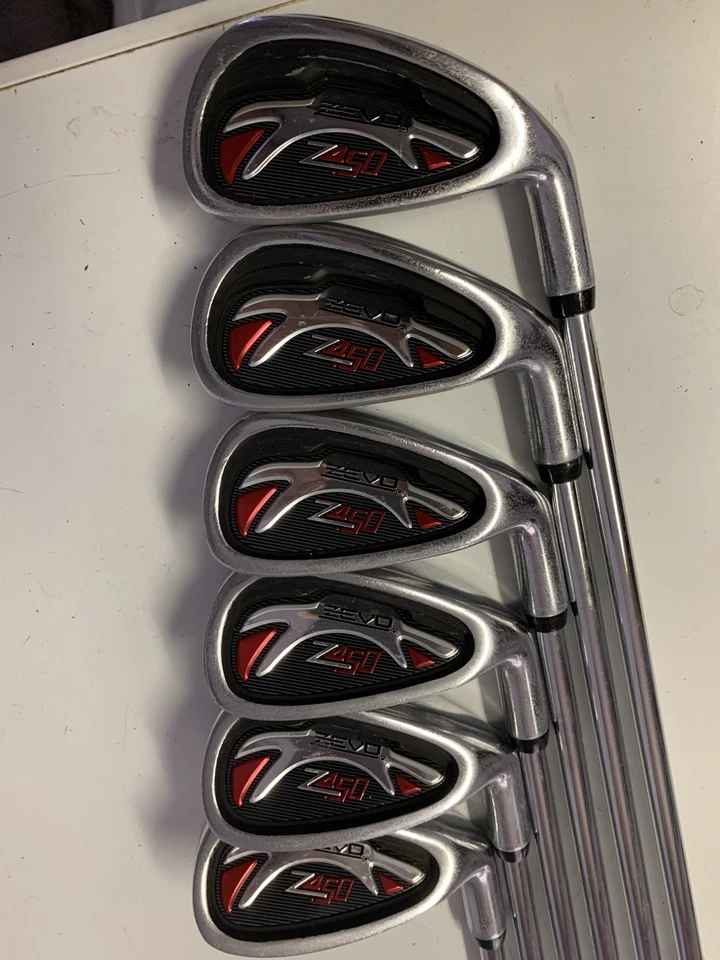 ZEVO Z450 5, 6, 7, 8, 9 & PW Iron Set Golf Club RH Steel Shaft. - Image 1 of 4