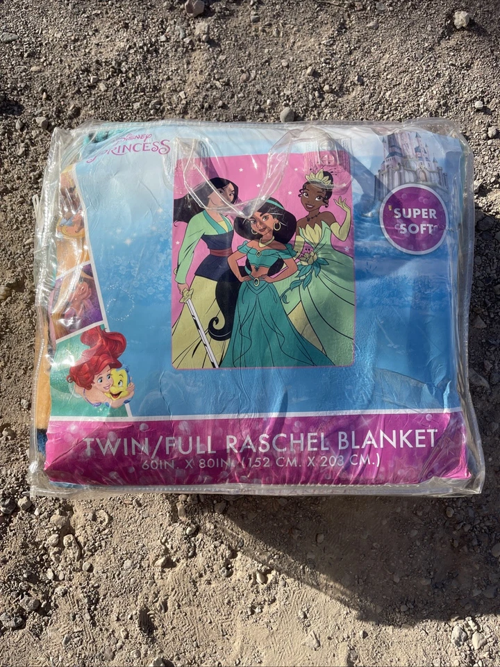 Manta Raschel de Peluche Princesa Tiana Jasmine Mulan Disney 60X80 Foto 1 de 1