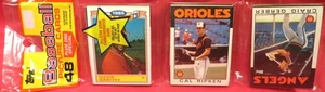 Paquete de rack de béisbol Topps 1986 **Nuevo y sellado** Cal Ripken Jr. #340 en la parte superior - Imagen 1 de 2