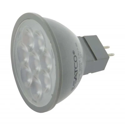 Satco 6w 24v LED MR16 Expanded Line 5000K 40 Degrees Beam GU5.3 Base - 50w-equiv - Image 1 of 4
