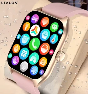 Montre connectée avec assistant vocal AI pour hommes et femmes, écran HD 1.96, s - Photo 1/3