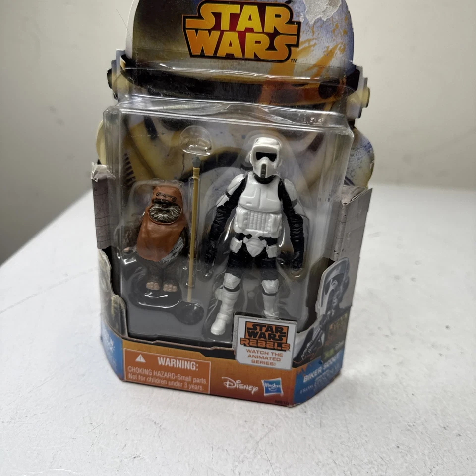 Star Wars Rebels Mission Series Ms10 Wicket Warrick Biker Scout Hasbro 2014