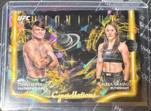 DIEGO LOPES ALEXA GRASSO Constellations 2025 Topps Midnight UFC 5/5 Day Break - Picture 1 of 6