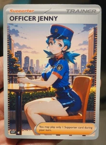 Officer Jenny - Pokemon - Goddess - DIY - Full Art - Glossy - Trainer Card - Picture 1 of 2