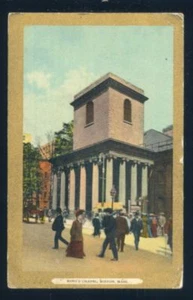 BOSTON Massachusetts KINGS CHAPEL 1911 Vintage POSTCARD - Picture 1 of 1