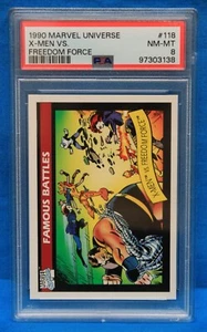 1990 Marvel Universe # 118 X-Men vs. Freedom Force PSA 8 NM-MT # 97303138 - Bild 1 von 2