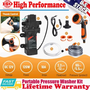 Electric Pressure Washer High Power Washer Portable Pressure 12V For Car Garden - Picture 1 of 19