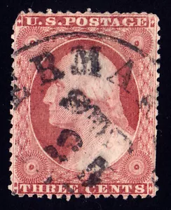 #25A - 3 Cents 1851-57, 42L5L, recut inner frame at right only, black SEP 25 CDS - Picture 1 of 2