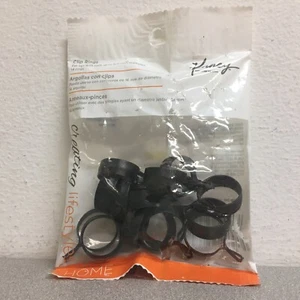 Kenney KN977/5 Curtain Black clip on curtain ring 3/4 dia. 14 pack - Picture 1 of 2