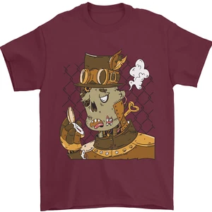 Steampunk Zombie Halloween Mens T-Shirt 100% Cotton - Picture 1 of 90