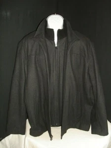 NWT Calvin Klein Men's Classic Wool Blend Duel Zip Car Coat Sz. XL - Picture 1 of 8