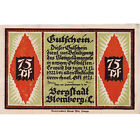 [#287484] Geldschein, Deutschland, Blomberg, 75 Pfennig, dame, 1922 UNZ- Mehl:11