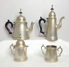 Vintage Tea Pot Set Made In India 4 Piece Set - Leonard Epns