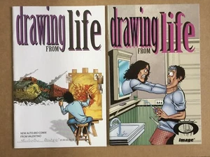 DRAWING FROM LIFE #1-2 NM SET IMAGE 2007 Valentino SHADOWHAWK Guardians Galaxy - Bild 1 von 4