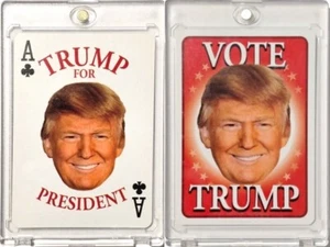Donald Trump Hero Decks Ace of Clubs Trump for President Playing Card in Case - Picture 1 of 3