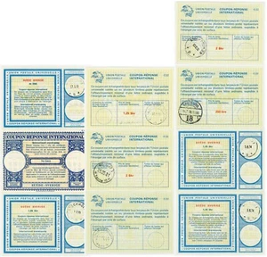 SWEDEN REPLY PAID COUPONS IRCs 10 ITEMS 1967-84 - Picture 1 of 7