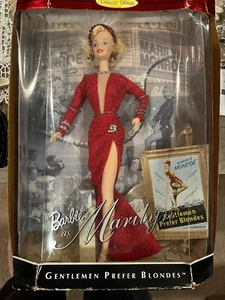bambola barbie as marilyn monroe gentlemen prefer blondes nuova con scatola vintage 1997 - Foto 1 di 3