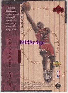 1998 UD HARDCOURT HOLDING COURT #J12: MICHAEL JORDAN/LORENZEN WRIGHT #782/2300 - Picture 1 of 2