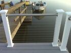STAINLESS STEEL TOP RAIL, DECK RAILING, CABLE RAIL, STAINLESS TUBING (3 FOOTER)