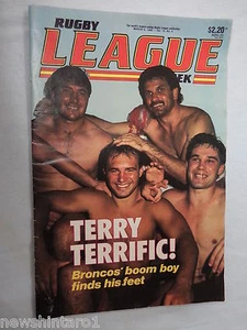 #T111. RUGBY LEAGUE WEEK MAGAZINE 9/3 1988, PARRAMATTA CENTERFOLD - Picture 1 of 2