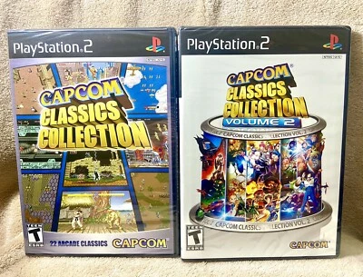 Capcom Classics Collection Vol. 1 & 2 BUNDLE, Sony PlayStation 2, Brand NEW! - Image 1 of 4