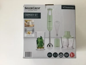 SilverCrest Stabmixer Set 3 in 1 600 Watt Mint Mixen Pürieren Zerkleinern Neu&O - Bild 1 von 11