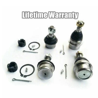 Juego de 4 rótulas delanteras superiores e inferiores para Jeep Wrangler Cherokee Comanche Foto 1 de 4