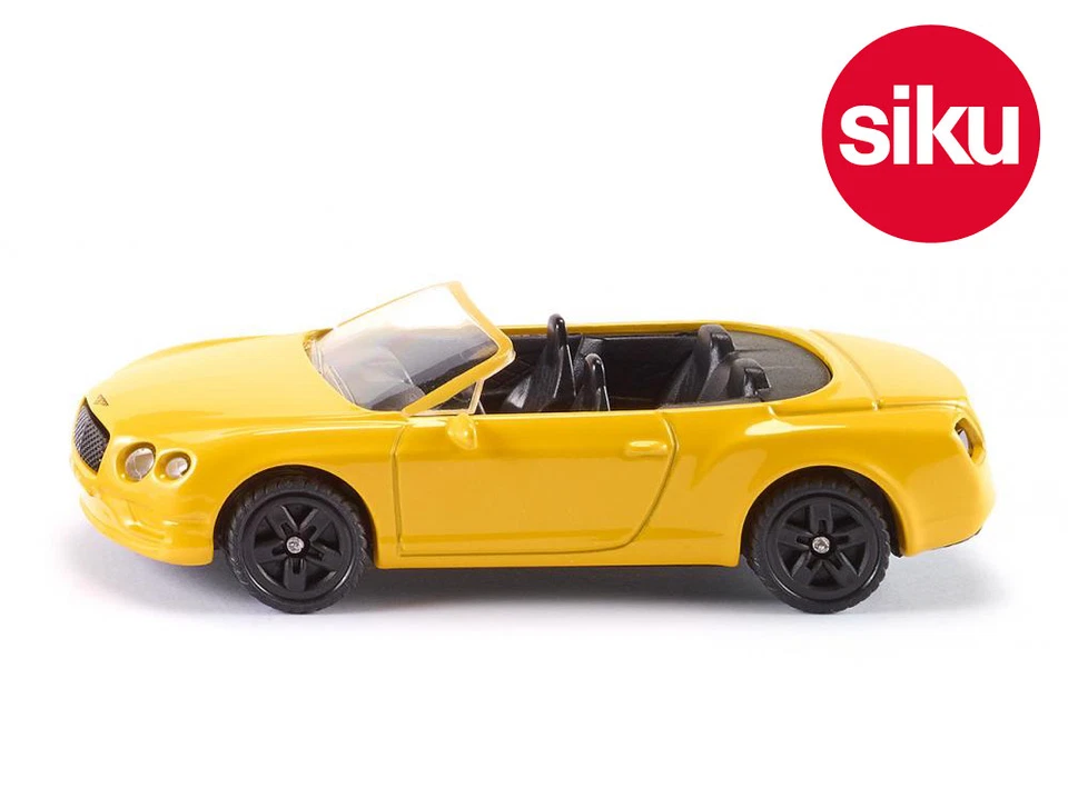 Siku 1507 Giallo Bentley Continental Gt V8 Cabriolet Cabrio Modellino Giocattolo - Immagine 1 di 1