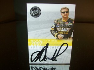 Insert Joe Nemechek Press Pass Autographed 2007 Card #NO NUMBER 