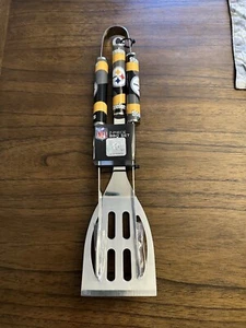Pittsburgh Steelers 2 Piece Steel BBQ Grill Tool Set NFL - Picture 1 of 5