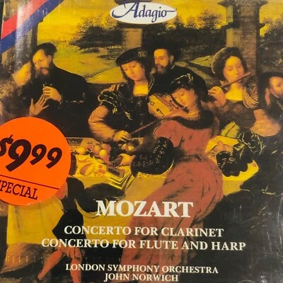 Mozart Concerto For Clarinet and Harp CD London Symphony Orchestra John Norwich - Image 1 of 4