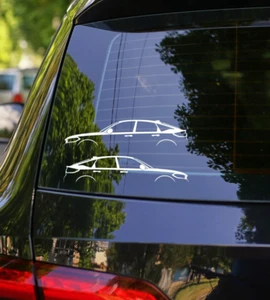 2x Lowered Car Decal Stickers for Honda Civic 11th Gen FE Sedan 2016-2021 - Picture 1 of 3