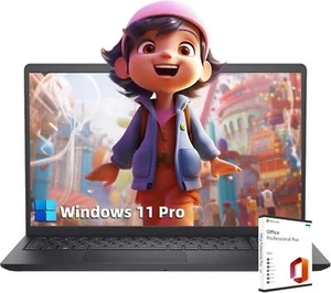 Dell Inspiron Laptop 15.6" FHD Touch Intel i5-1235U Win 11 pro+Office 2021 PC - Picture 1 of 6