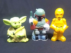 Star Wars Mini PVC Squeeze Figuren 3er Set plus Mini Säbel - Bild 1 von 10