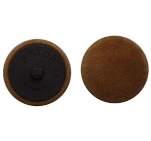 Leather Button Sandy Brown Suede Leather Covered - Size for Selection