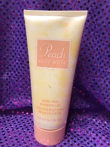 Gel de ducha Avon Peach Soft Musk, 6,7 oz, nuevo de lote antiguo - Imagen 1 de 1
