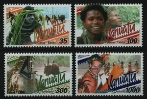 Vanuatu 2001 - Mi-N.o 1141-1144 ** - Estampillada sin montar o nunca montada - Danzas tradicionales - Imagen 1 de 1